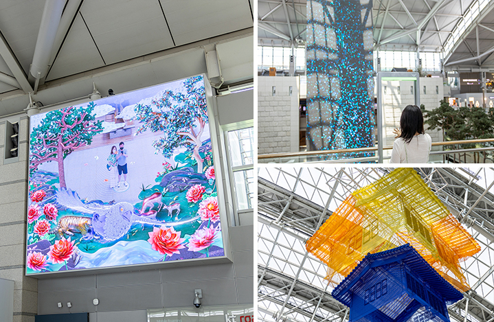 인천국제공항에서 즐기는 '미디어아트'의 세계
